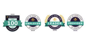 Home Care Fresno CA - Everlight Care® Recognized as a 2025 Best of Home Care® – Top 100 Leader in Experience